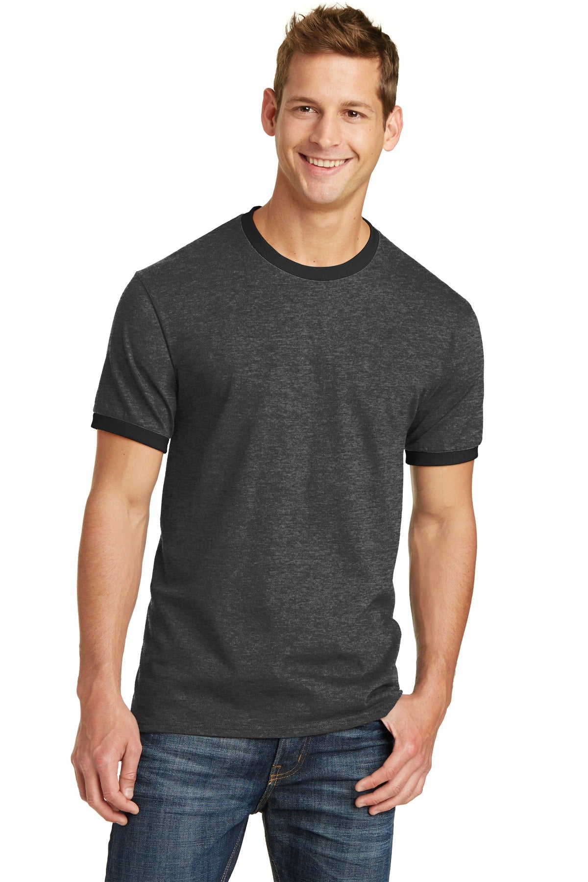 Port & Company® Core Cotton Ringer Tee