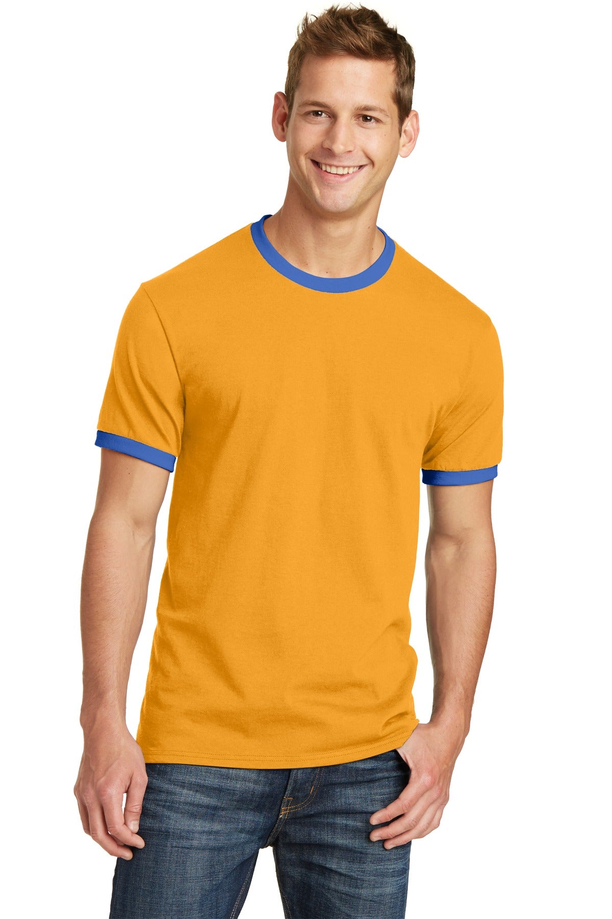 Port & Company® Core Cotton Ringer Tee