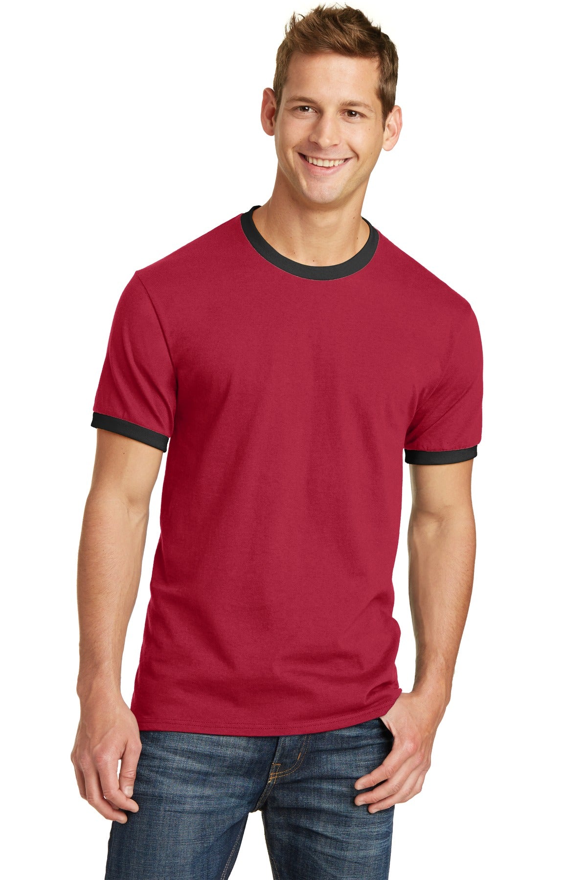 Port & Company® Core Cotton Ringer Tee