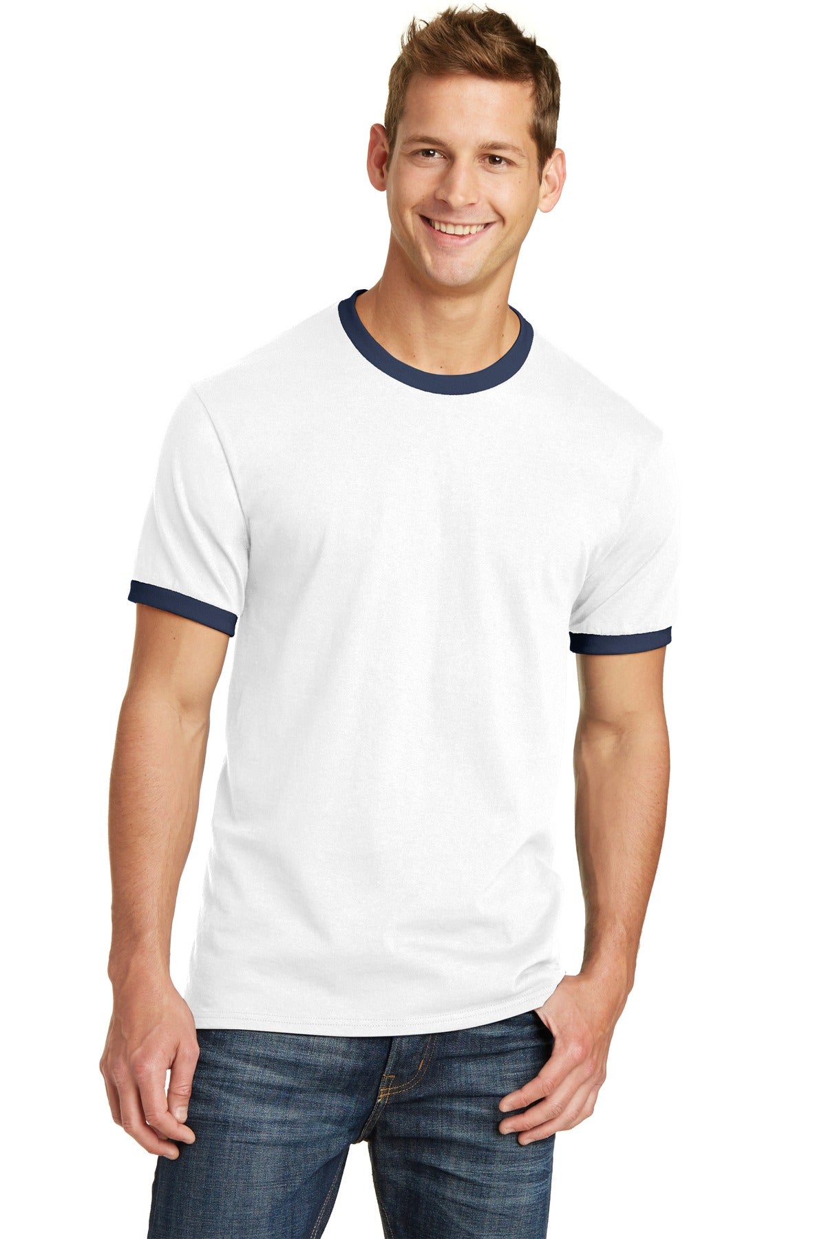 Port & Company® Core Cotton Ringer Tee