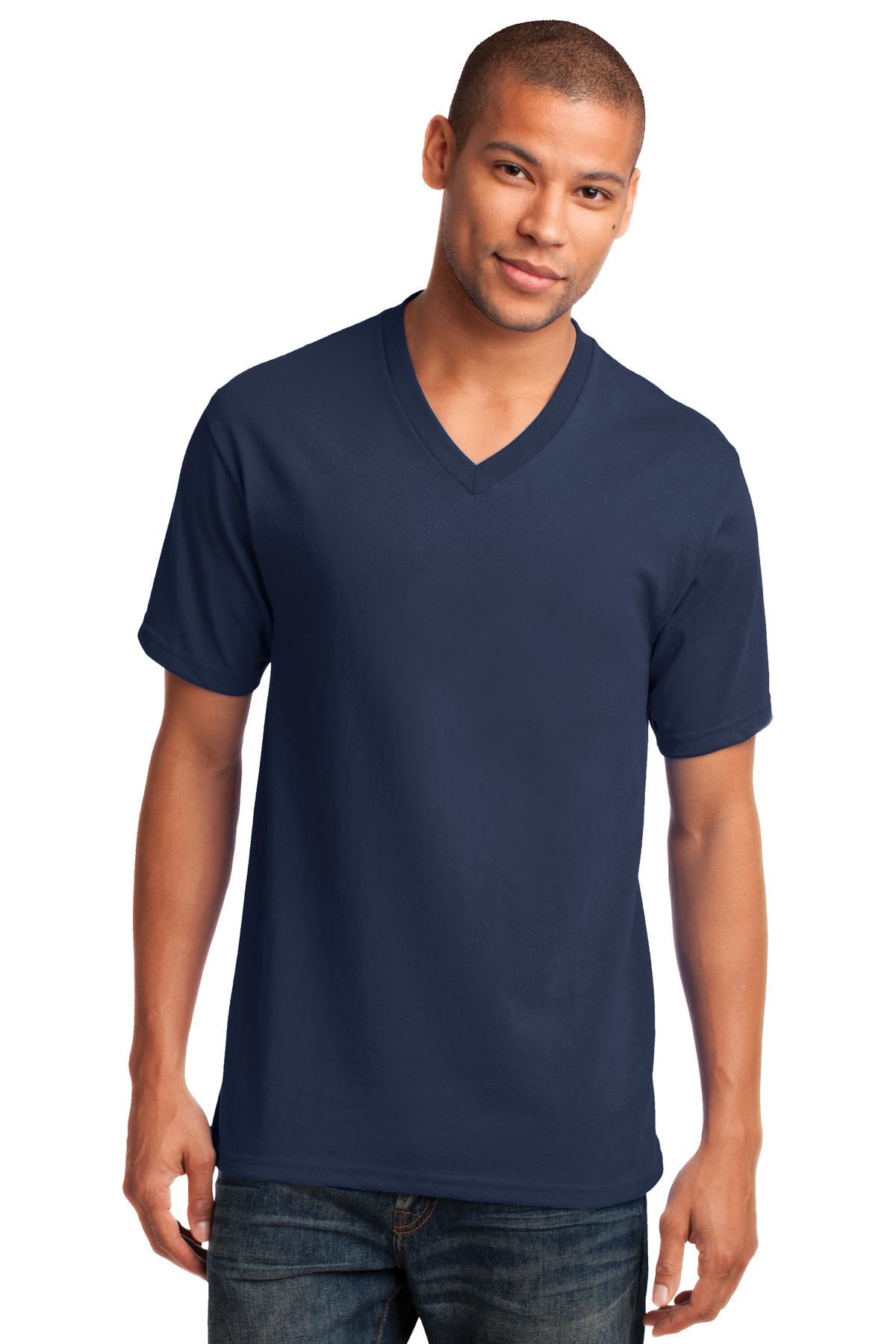 Port & Company® Core Cotton V-Neck Tee