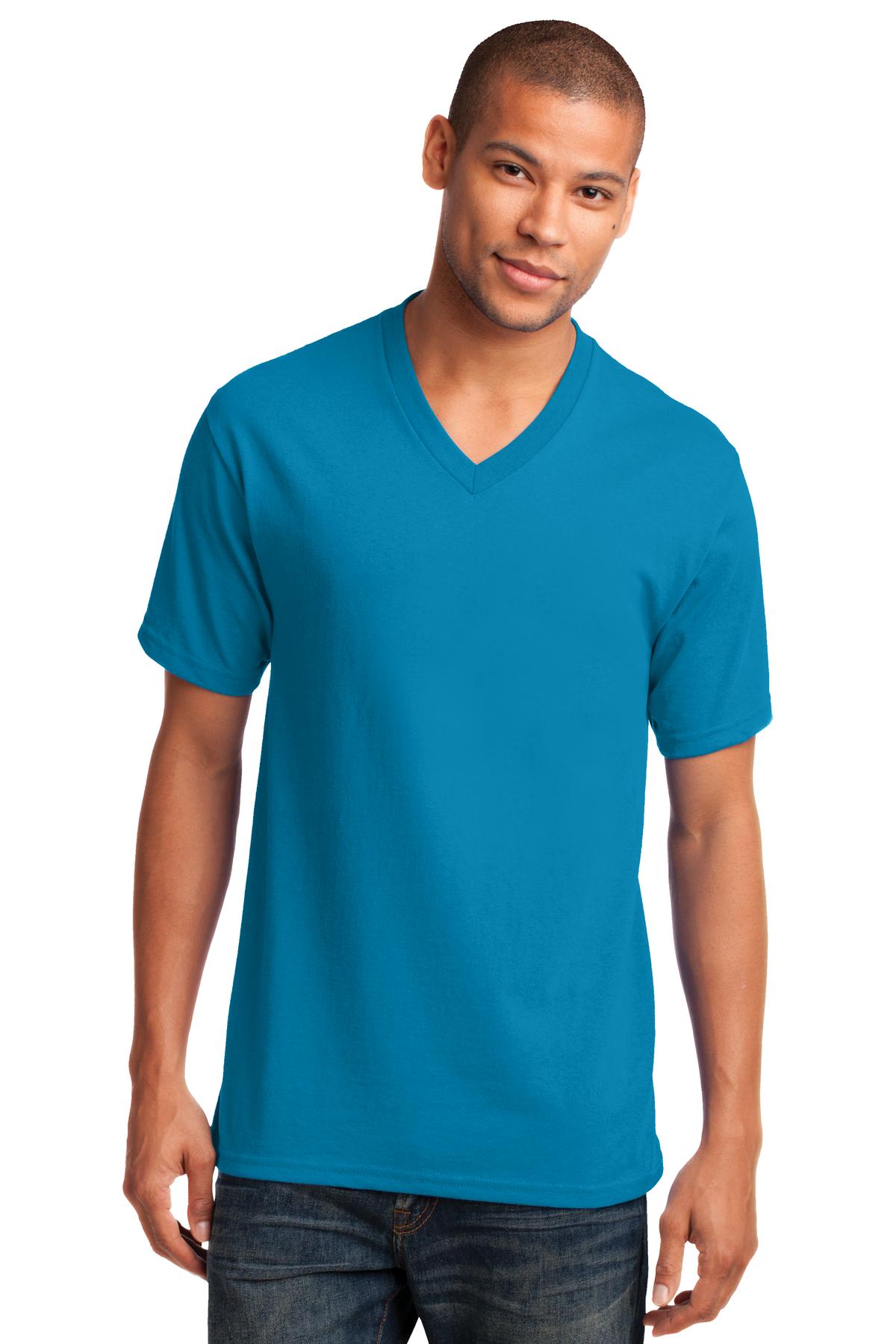 Port & Company® Core Cotton V-Neck Tee