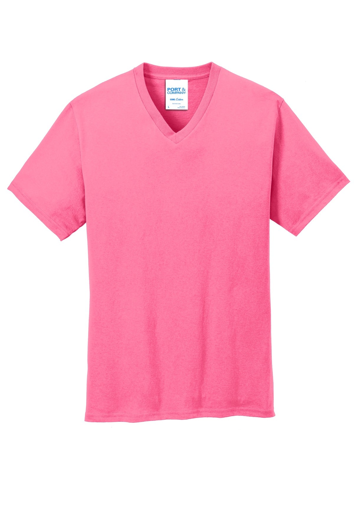 Port & Company® Core Cotton V-Neck Tee