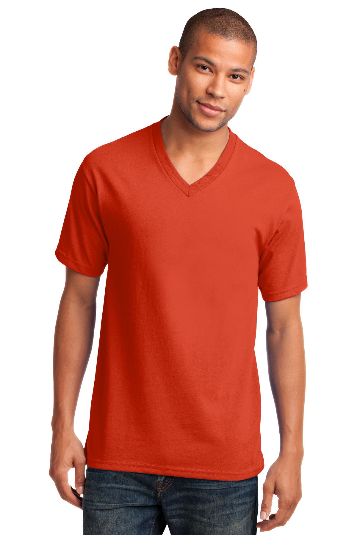 Port & Company® Core Cotton V-Neck Tee