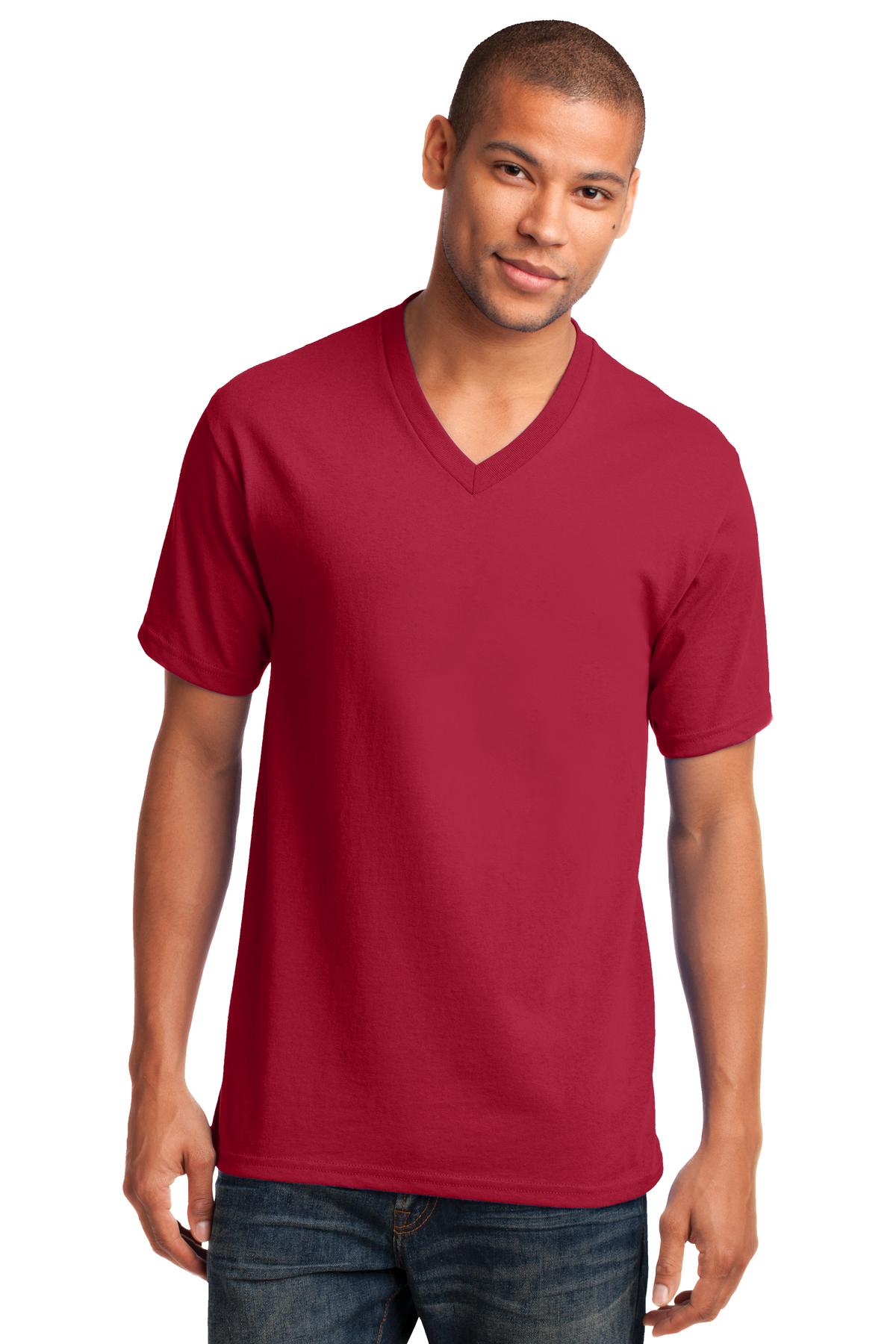 Port & Company® Core Cotton V-Neck Tee