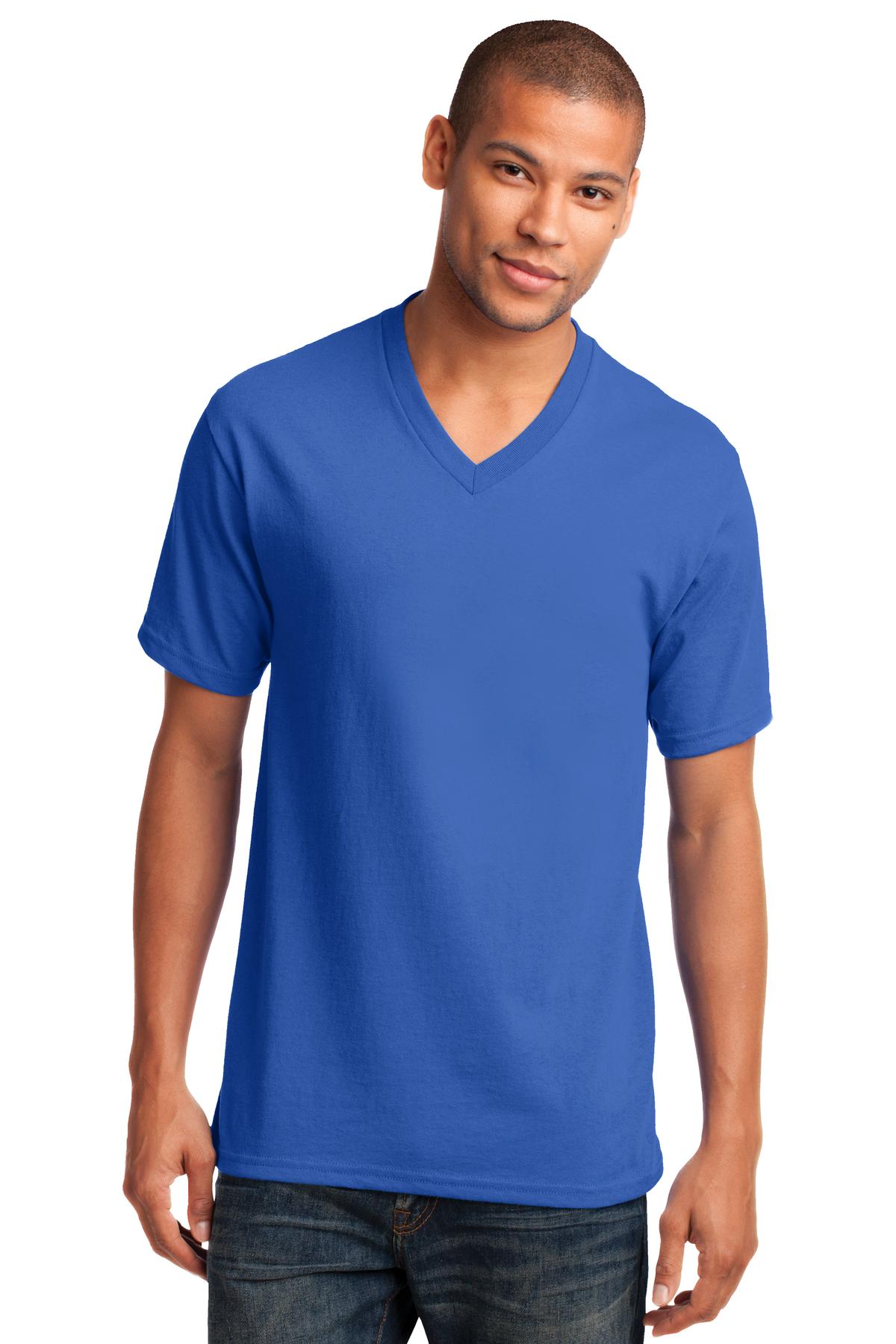 Port & Company® Core Cotton V-Neck Tee