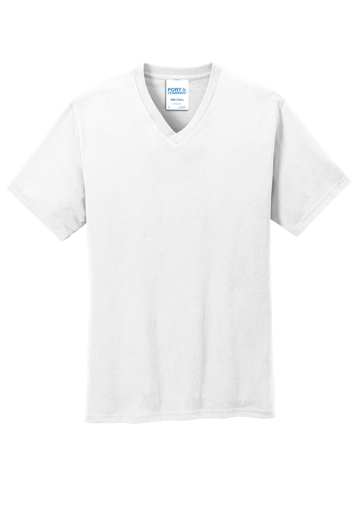 Port & Company® Core Cotton V-Neck Tee