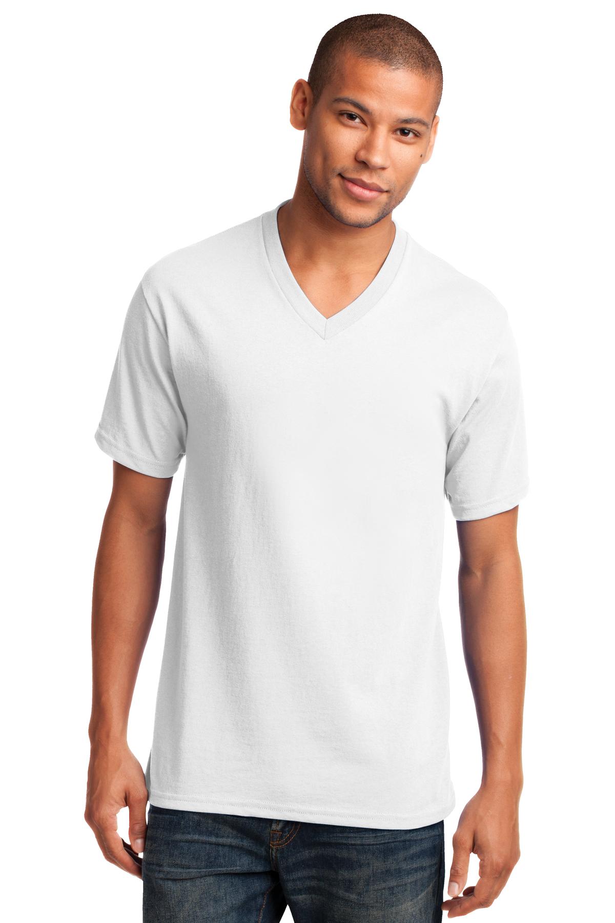 Port & Company® Core Cotton V-Neck Tee
