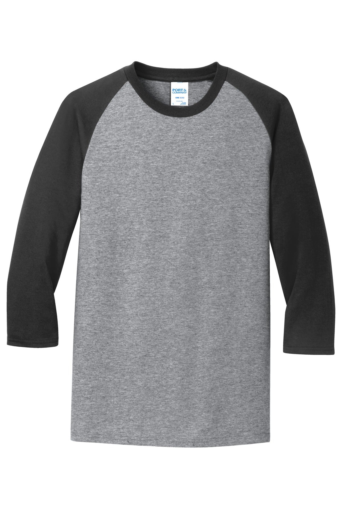 Port & Company® Core Blend 3/4-Sleeve Raglan Tee