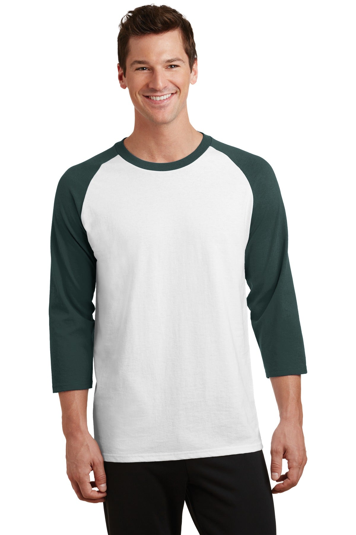 Port & Company® Core Blend 3/4-Sleeve Raglan Tee