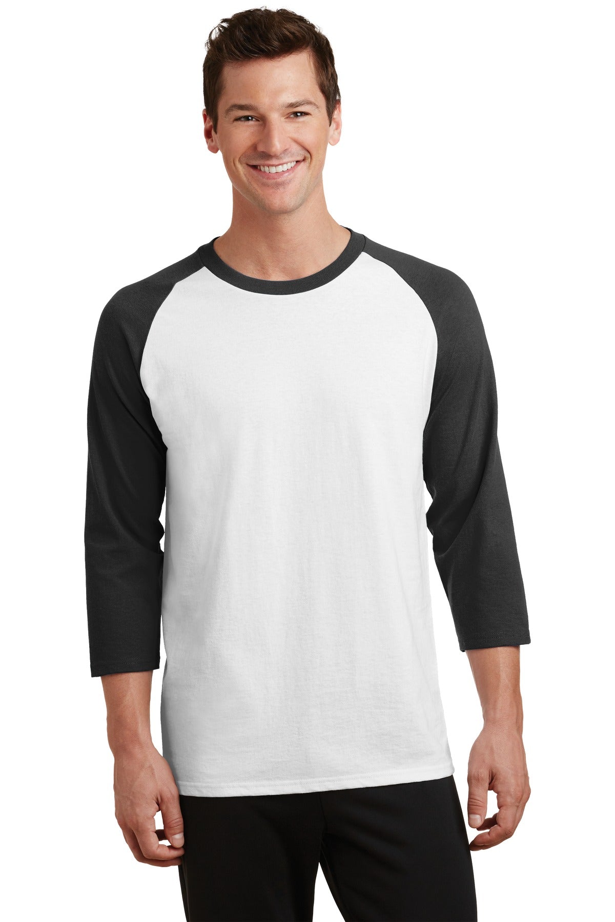Port & Company® Core Blend 3/4-Sleeve Raglan Tee