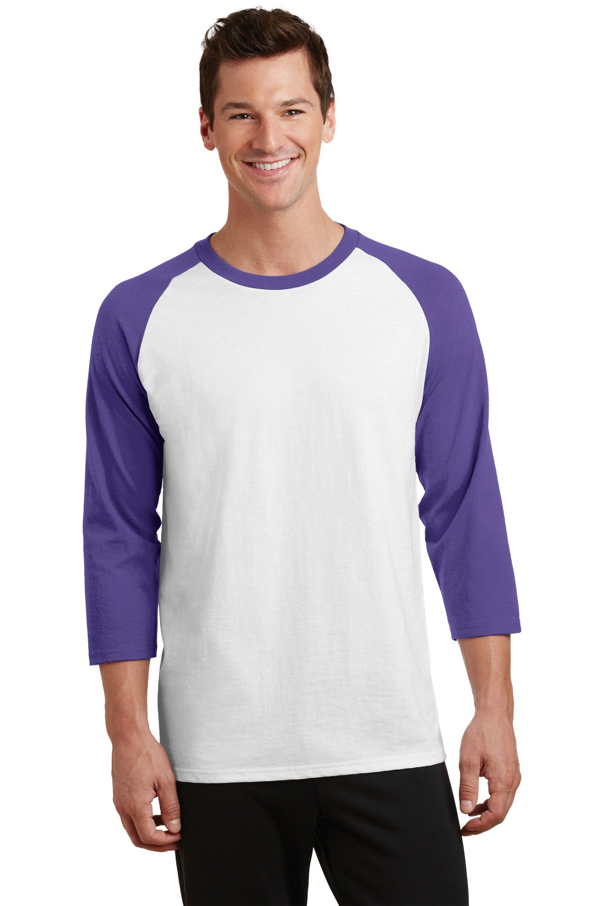 Port & Company® Core Blend 3/4-Sleeve Raglan Tee