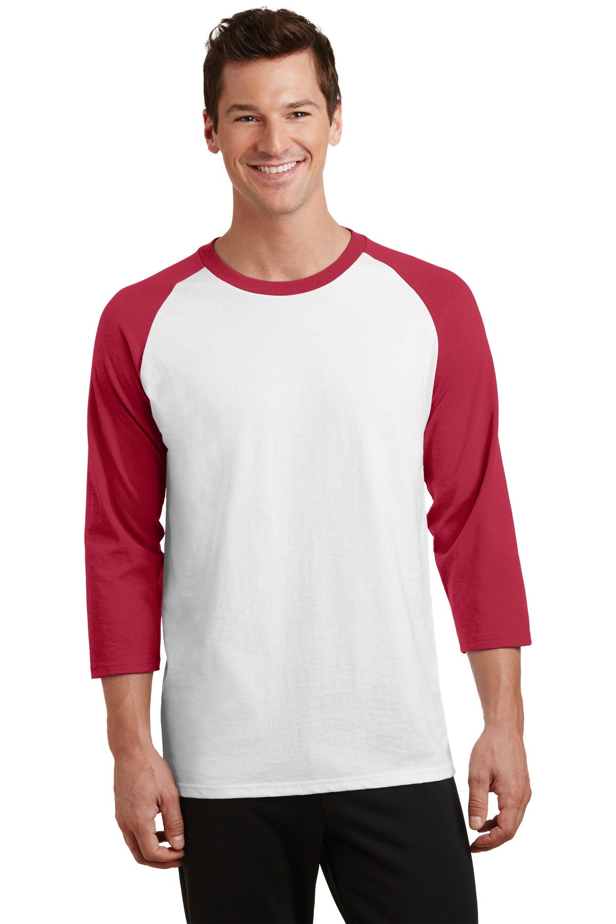 Port & Company® Core Blend 3/4-Sleeve Raglan Tee