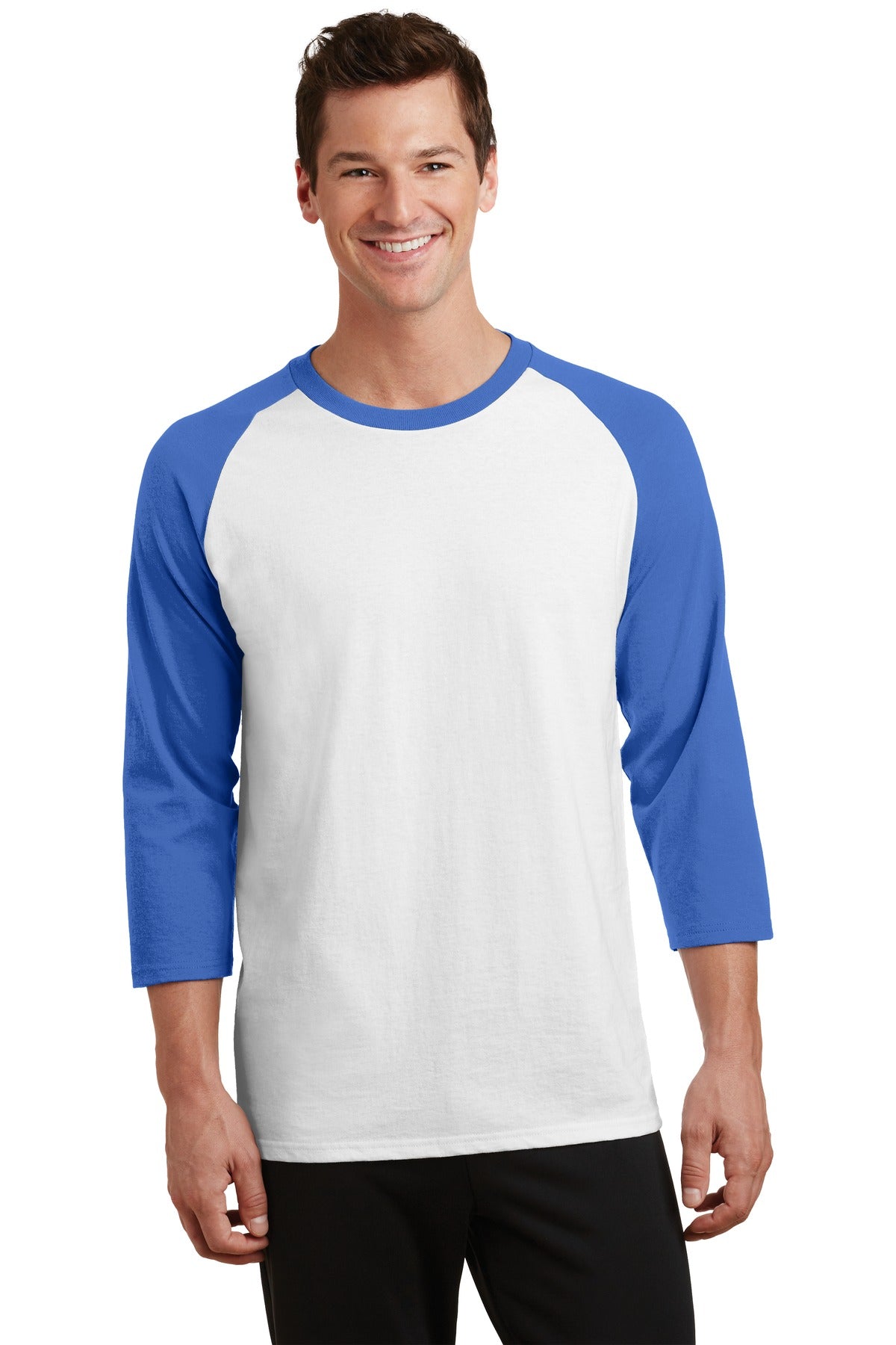 Port & Company® Core Blend 3/4-Sleeve Raglan Tee