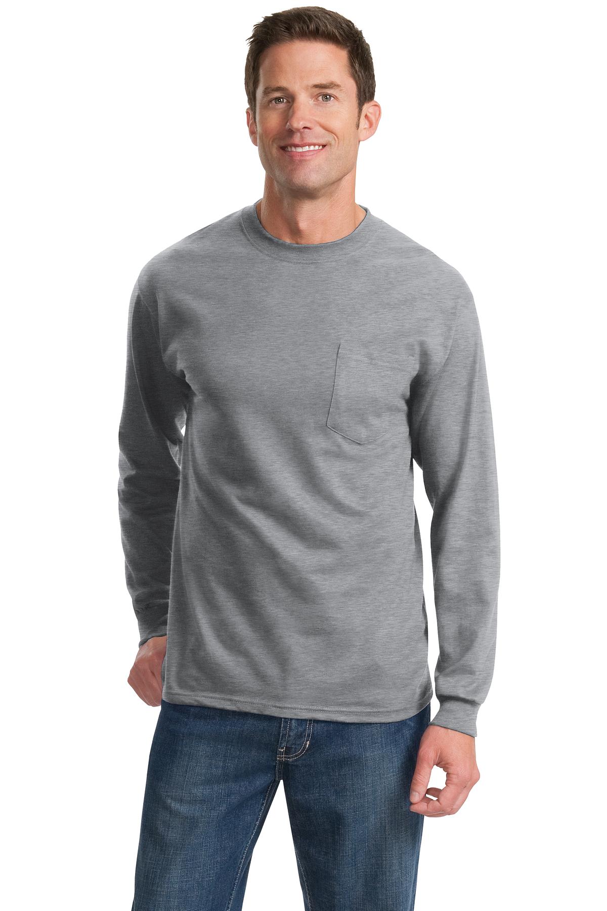 Port & Company® - Long Sleeve Essential Pocket Tee