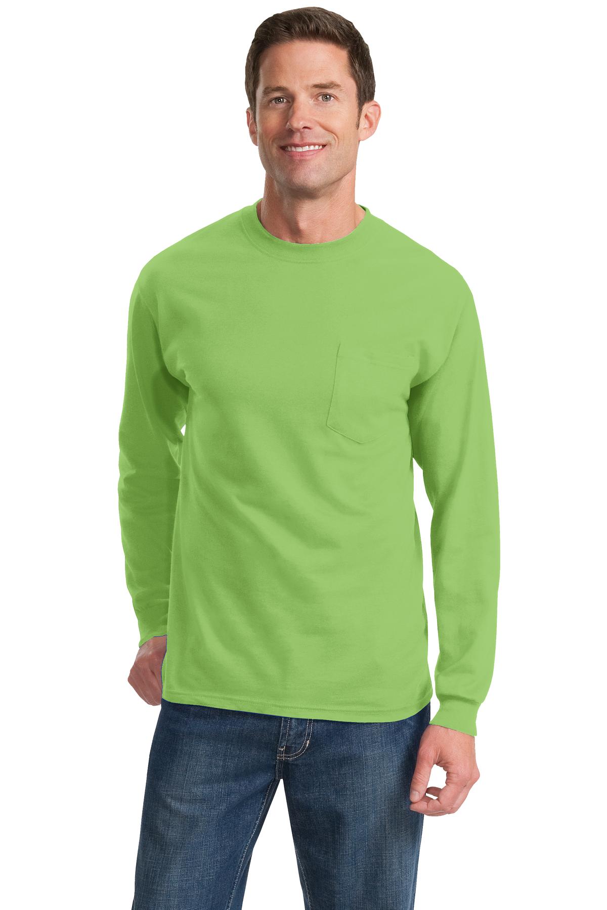 Port & Company® - Long Sleeve Essential Pocket Tee