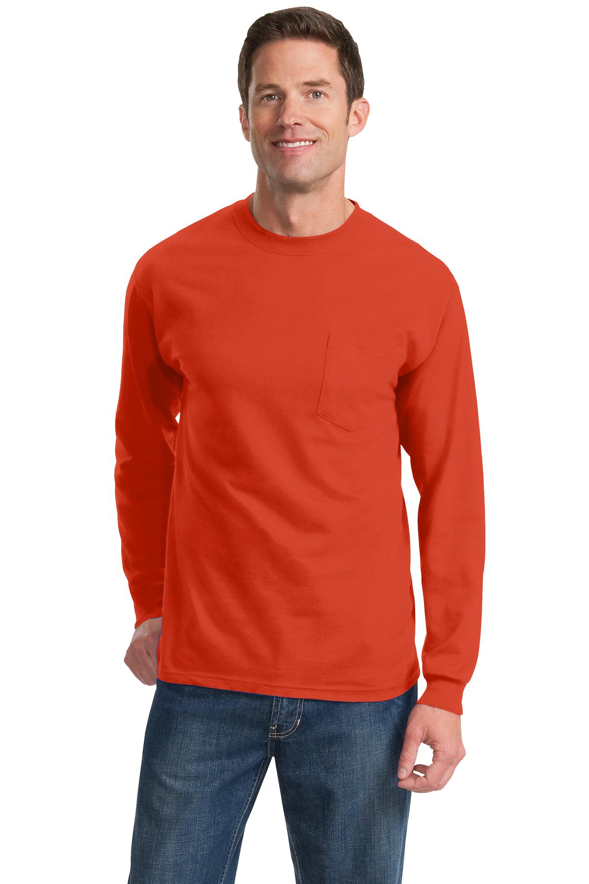 Port & Company® - Long Sleeve Essential Pocket Tee