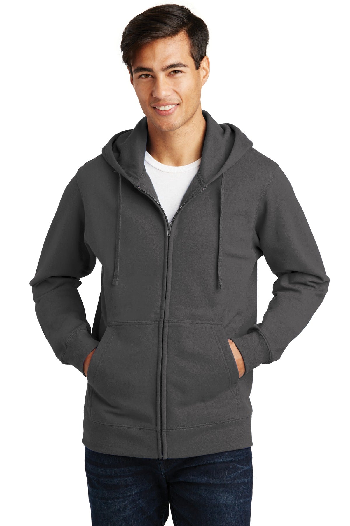 Port & Company® Fan Favorite Fleece Full-Zip Hooded Sweatshirt