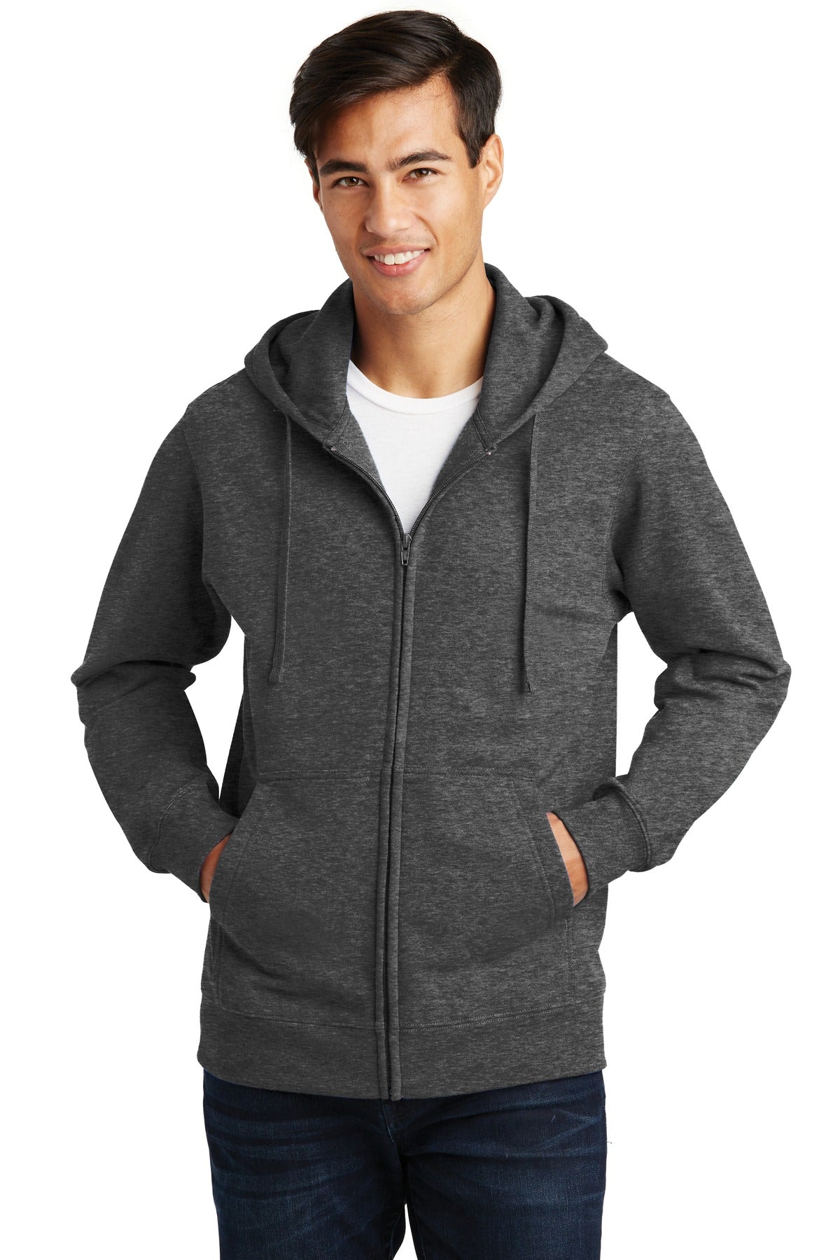 Port & Company® Fan Favorite Fleece Full-Zip Hooded Sweatshirt