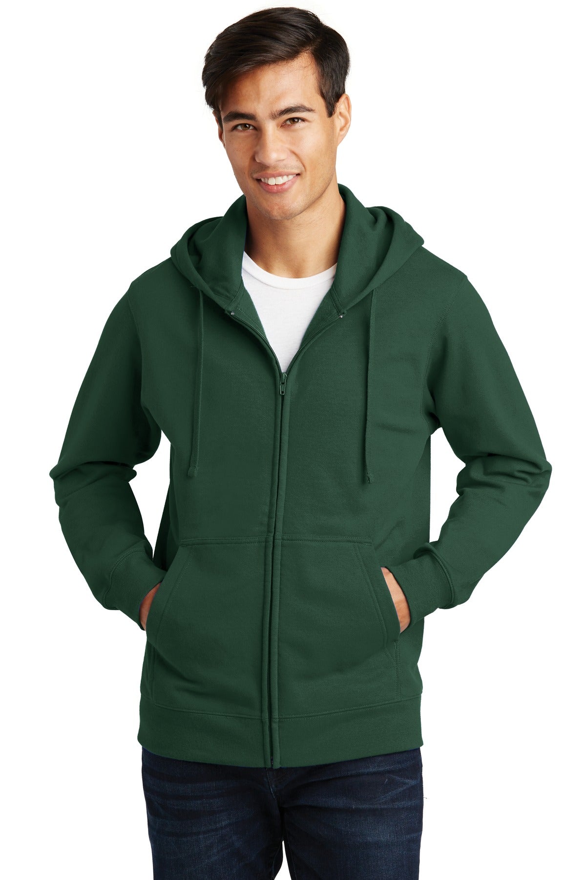 Port & Company® Fan Favorite Fleece Full-Zip Hooded Sweatshirt