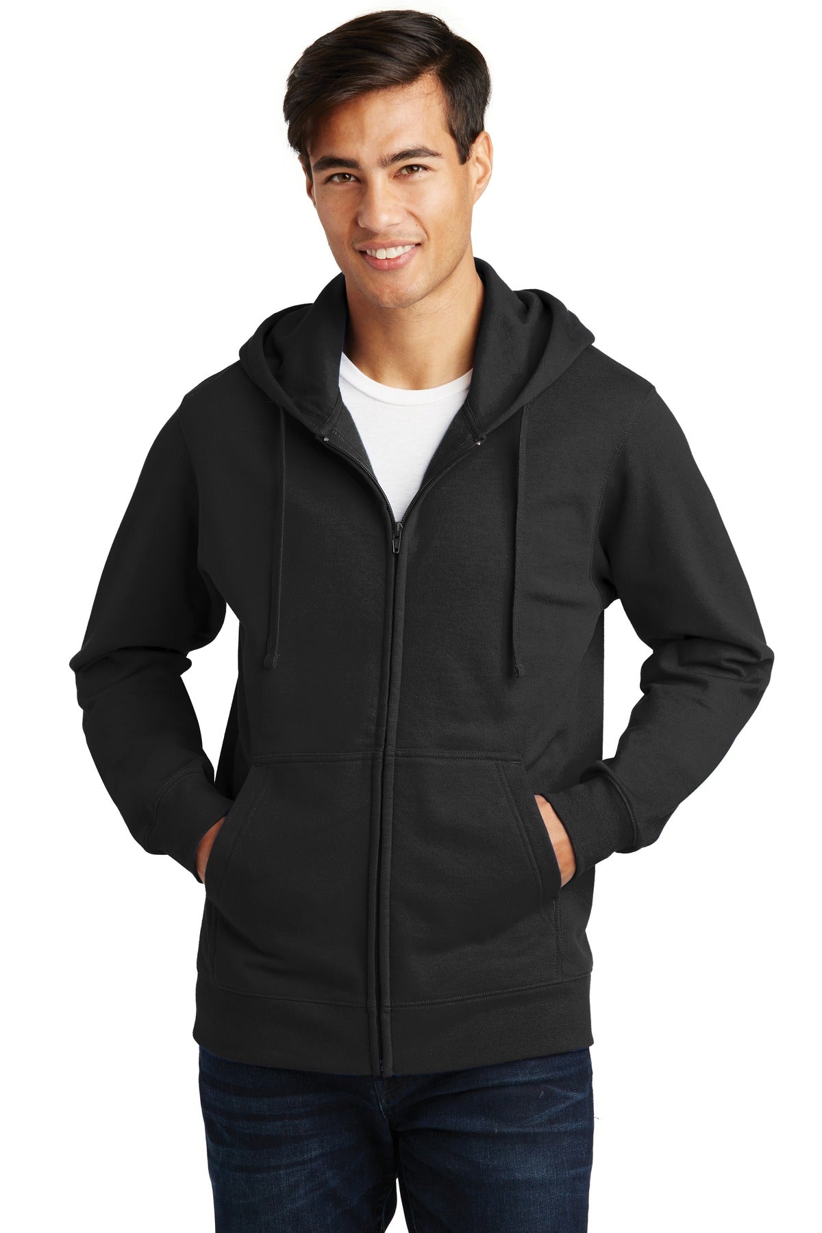 Port & Company® Fan Favorite Fleece Full-Zip Hooded Sweatshirt