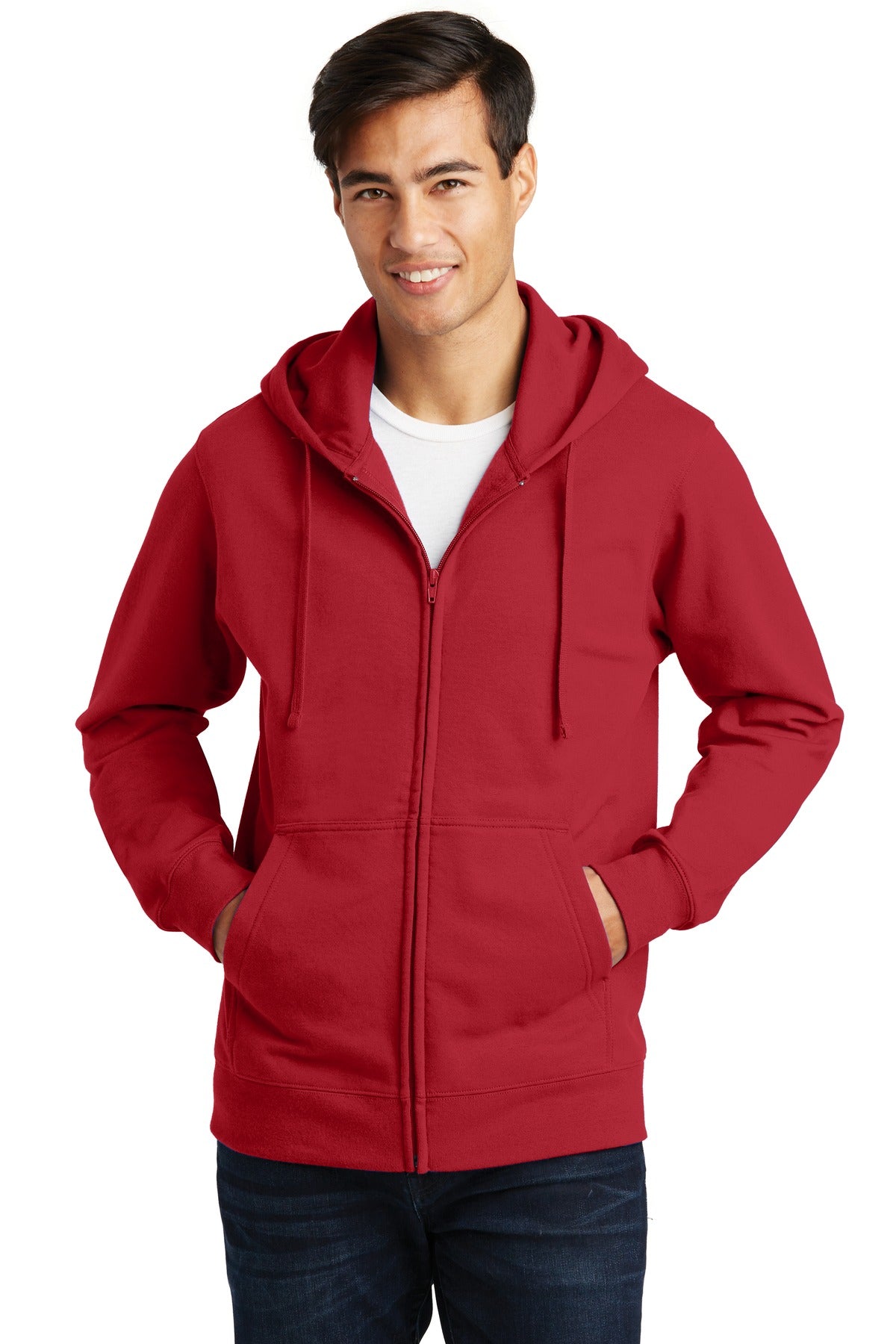Port & Company® Fan Favorite Fleece Full-Zip Hooded Sweatshirt