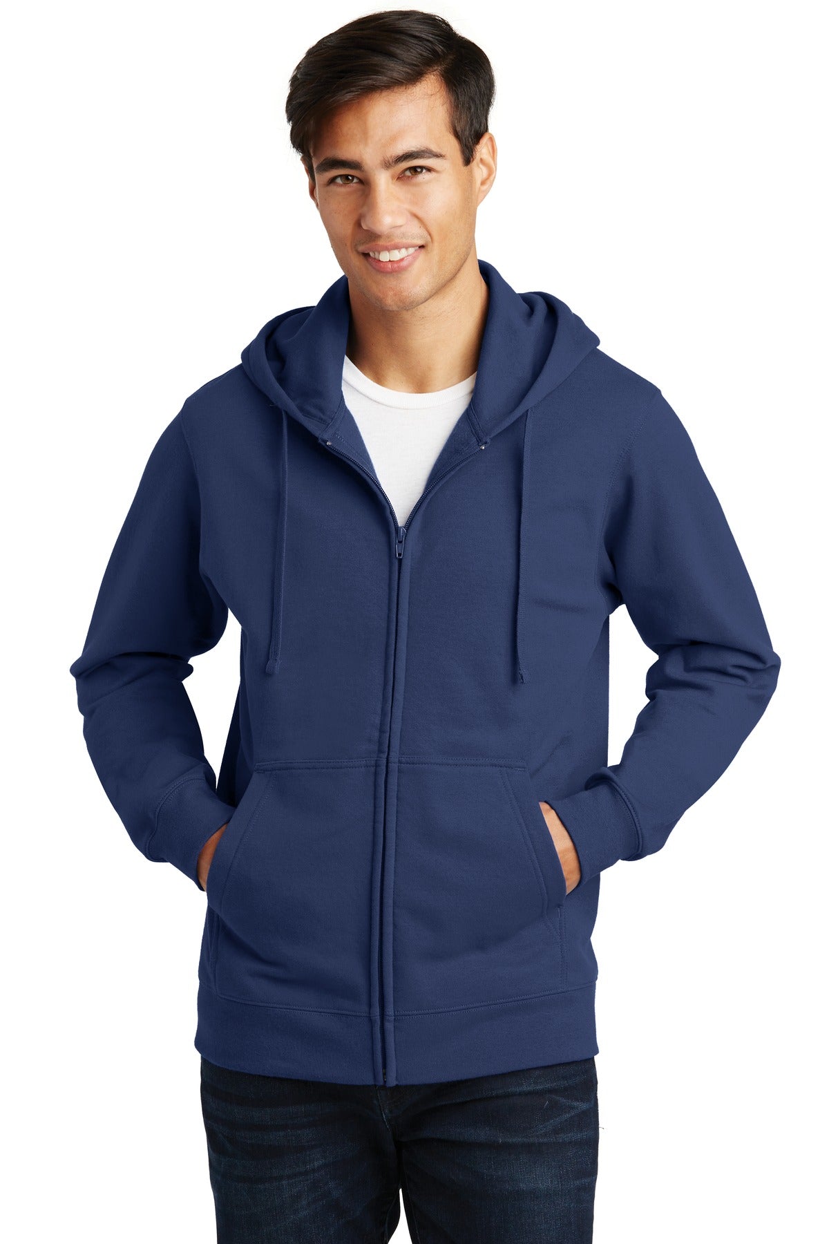 Port & Company® Fan Favorite Fleece Full-Zip Hooded Sweatshirt