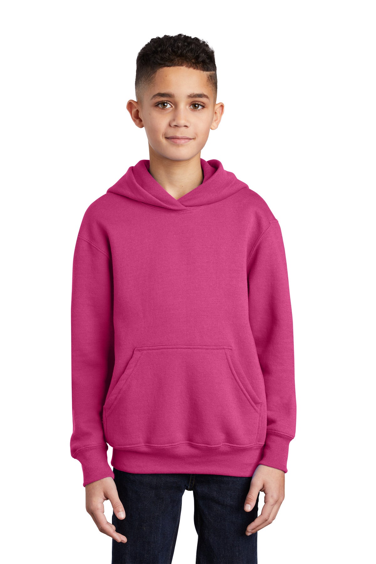 Port & Company® - Youth Core Fleece Pullover Hooded Sweatshirt (CORE COLORS)