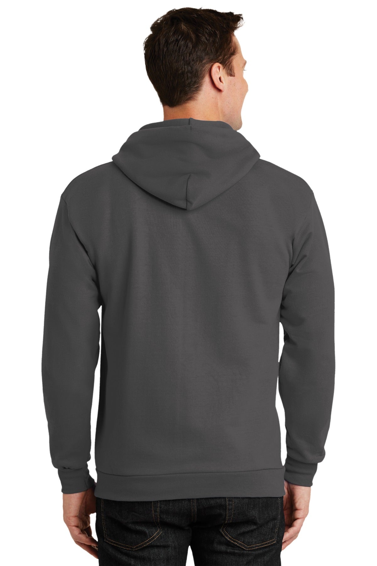Port & Company® Tall Essential Fleece Full-Zip Hooded Sweatshirt