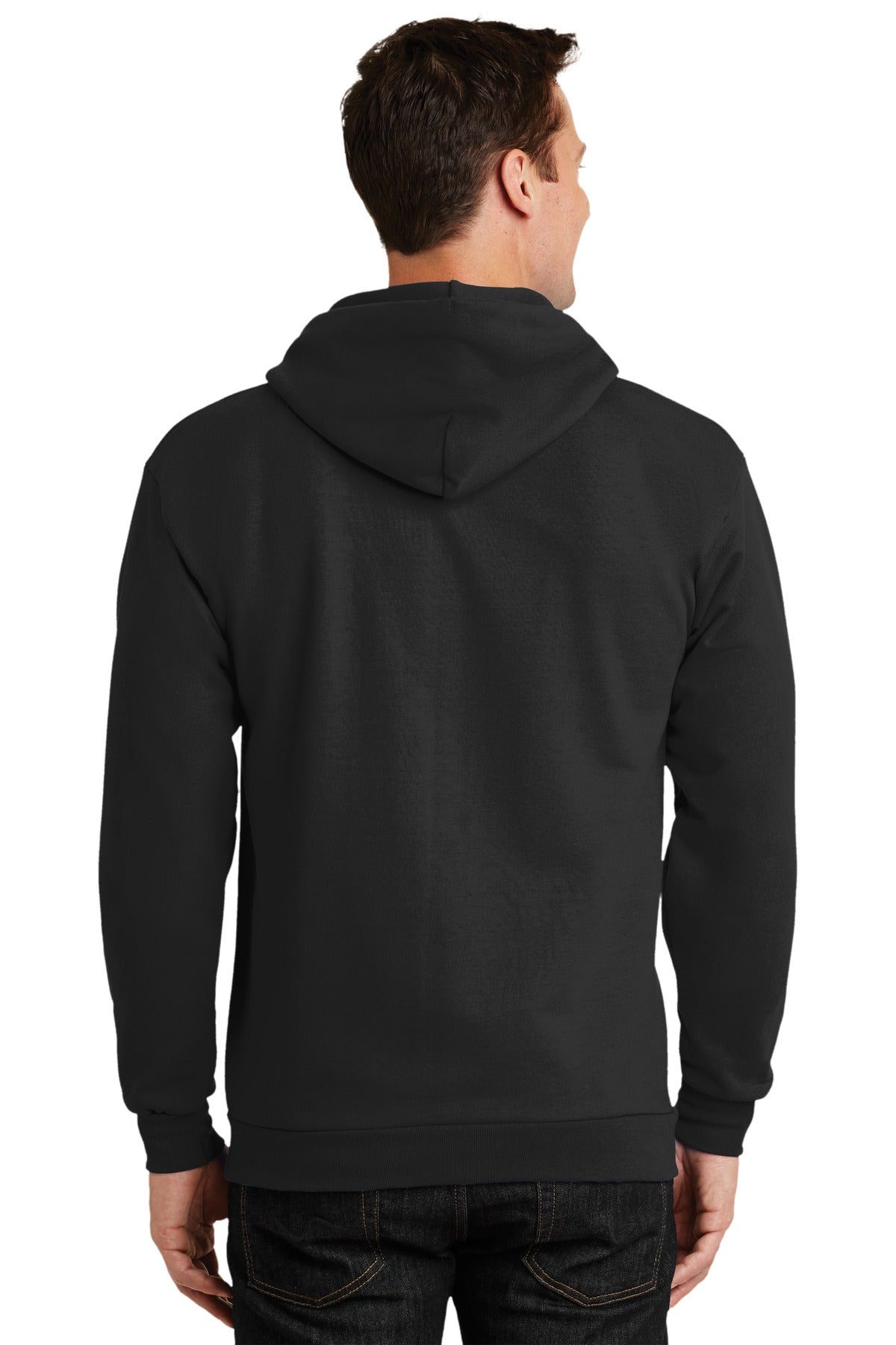 Port & Company® Tall Essential Fleece Full-Zip Hooded Sweatshirt