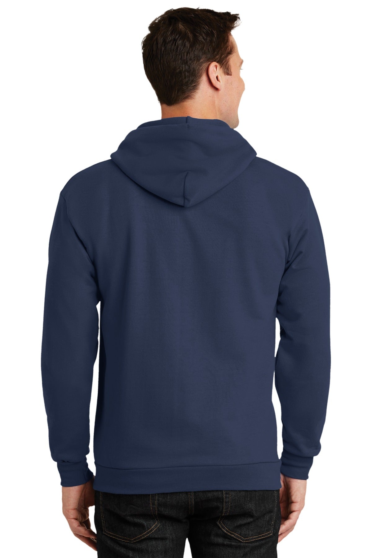 Port & Company® Tall Essential Fleece Full-Zip Hooded Sweatshirt