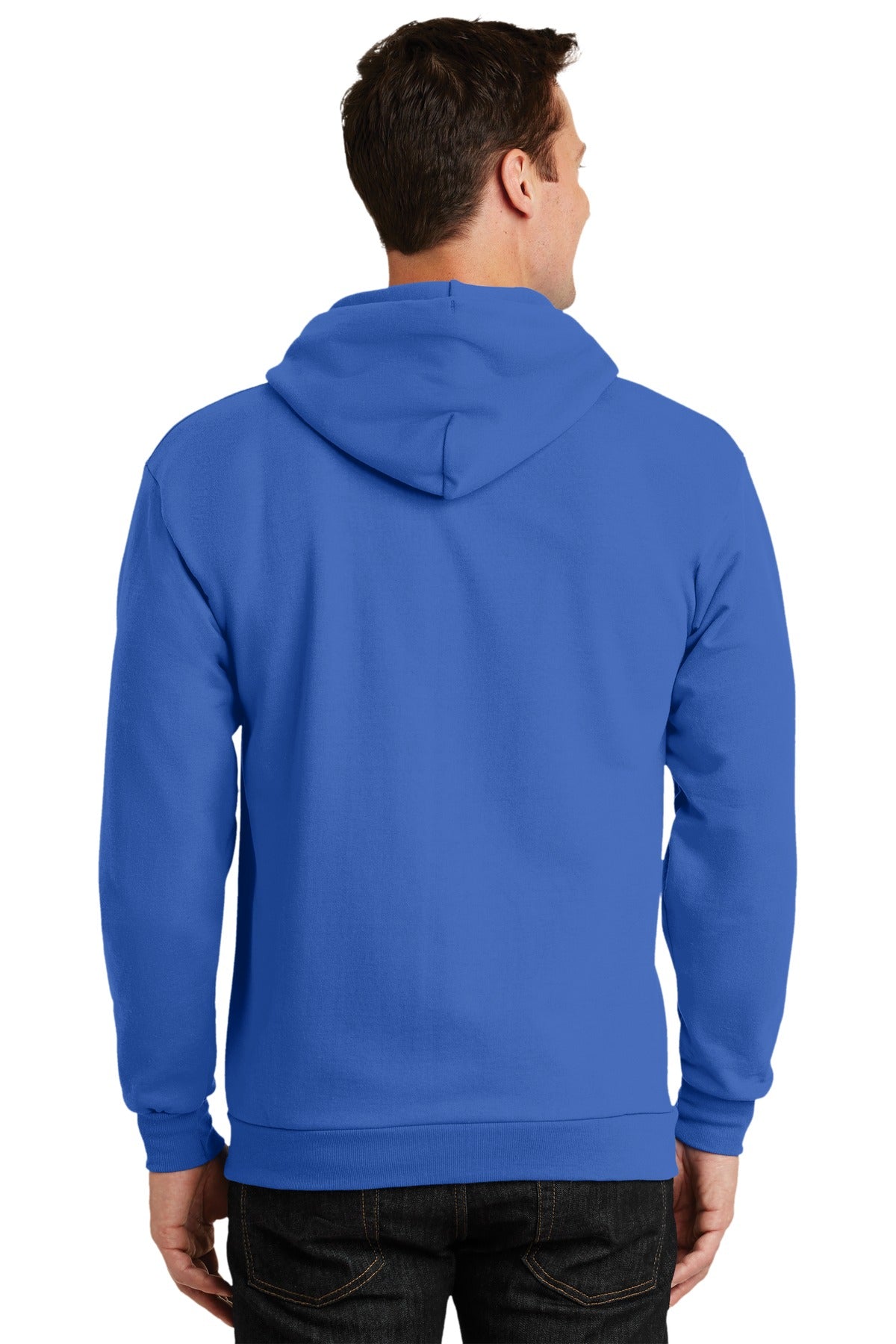 Port & Company® Tall Essential Fleece Full-Zip Hooded Sweatshirt