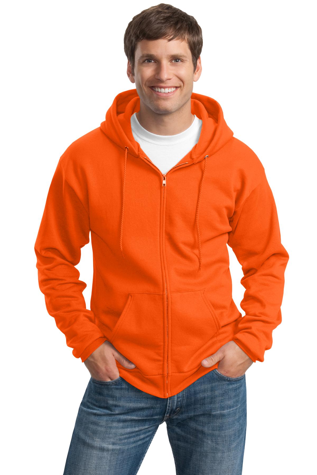 Port & Company® Tall Essential Fleece Full-Zip Hooded Sweatshirt