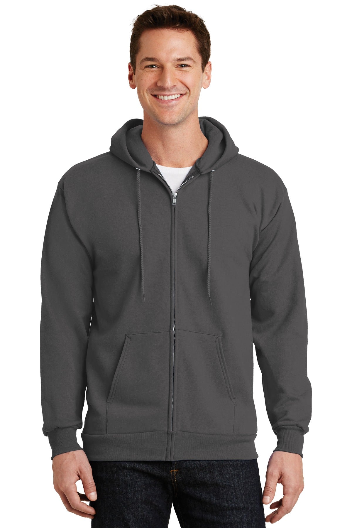 Port & Company® - Essential Fleece Full-Zip Hooded Sweatshirt
