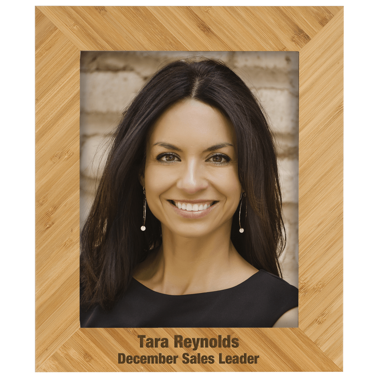 Custom Engraved Bamboo Photo Frame 4" x 6"