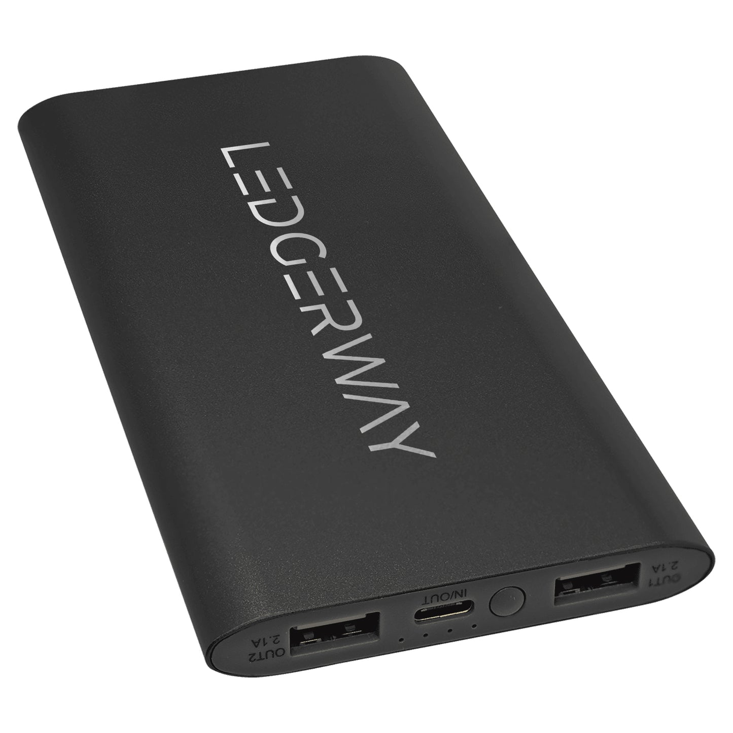 LEDGERWAY 8000mAh Power Bank & Wireless Charger with USB-C Cord