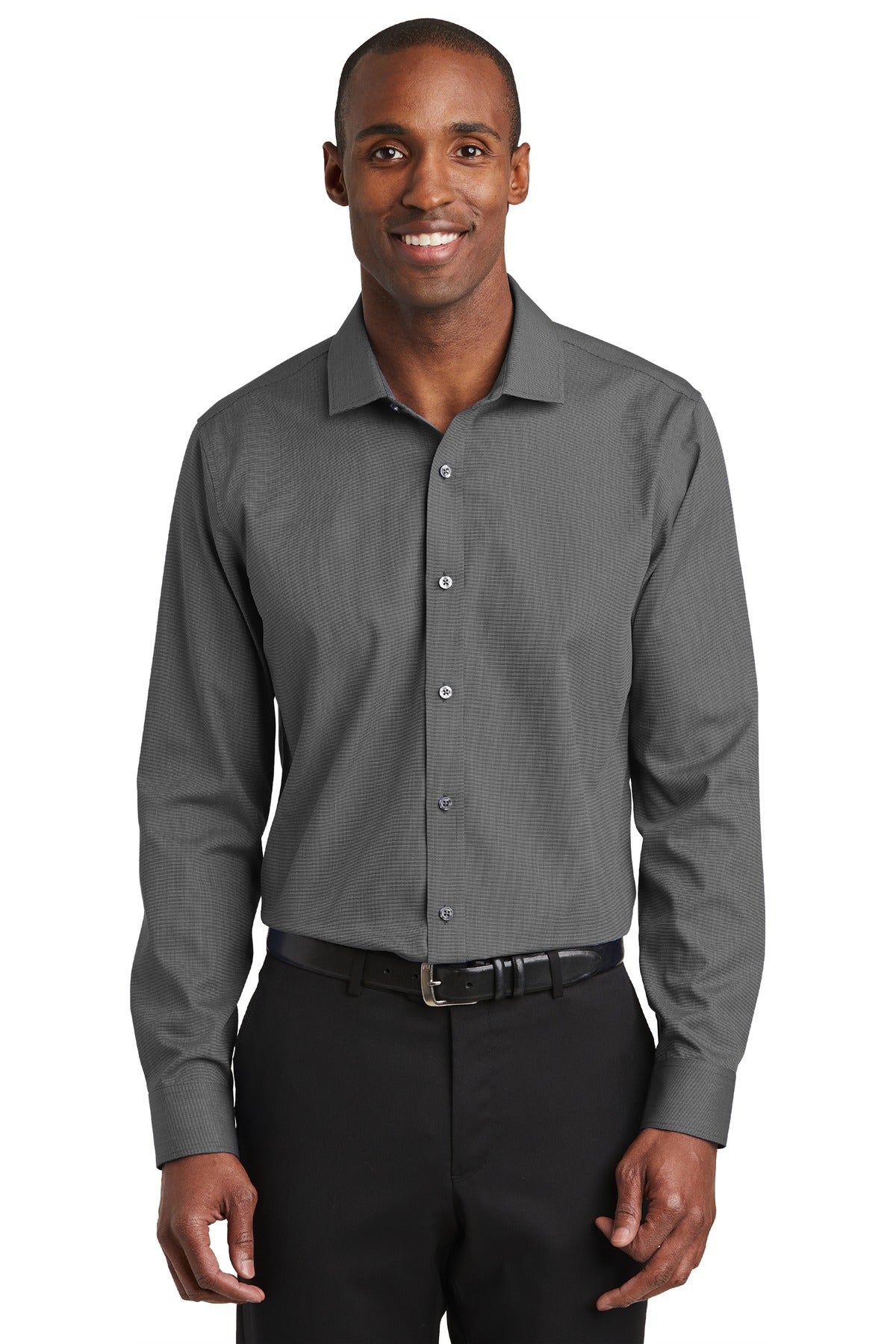 Red House® Slim Fit Nailhead Non-Iron Shirt