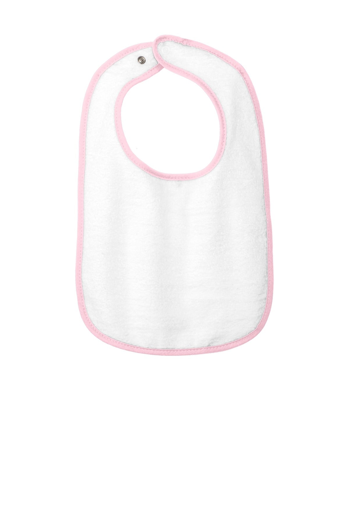 Rabbit Skins Infant Contrast Trim Terry Bib