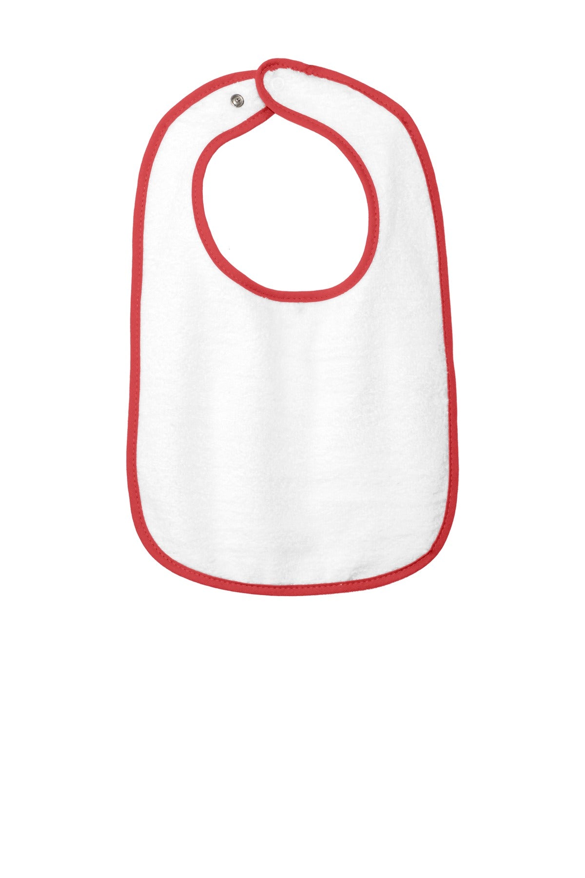 Rabbit Skins Infant Contrast Trim Terry Bib