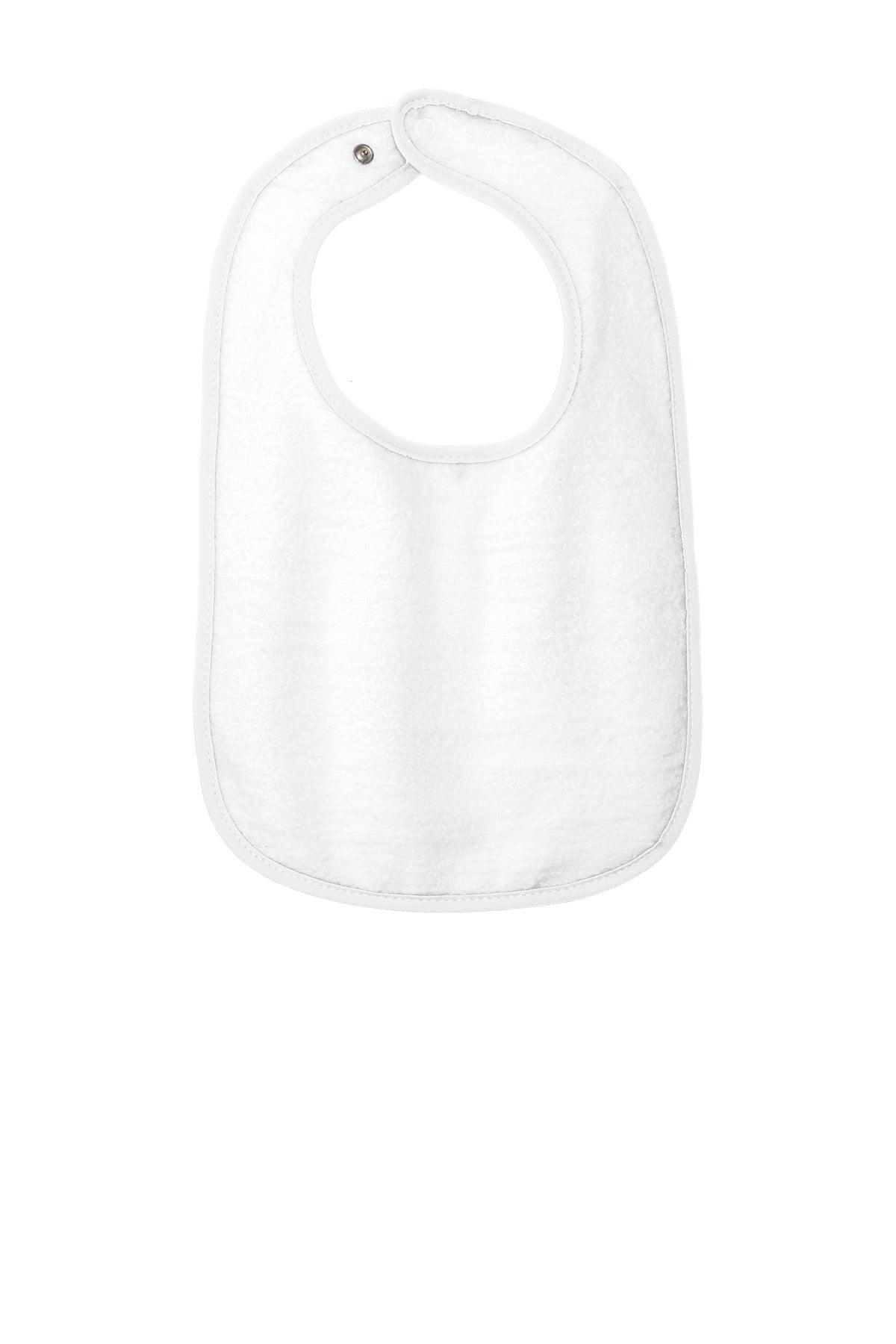Rabbit Skins Infant Contrast Trim Terry Bib