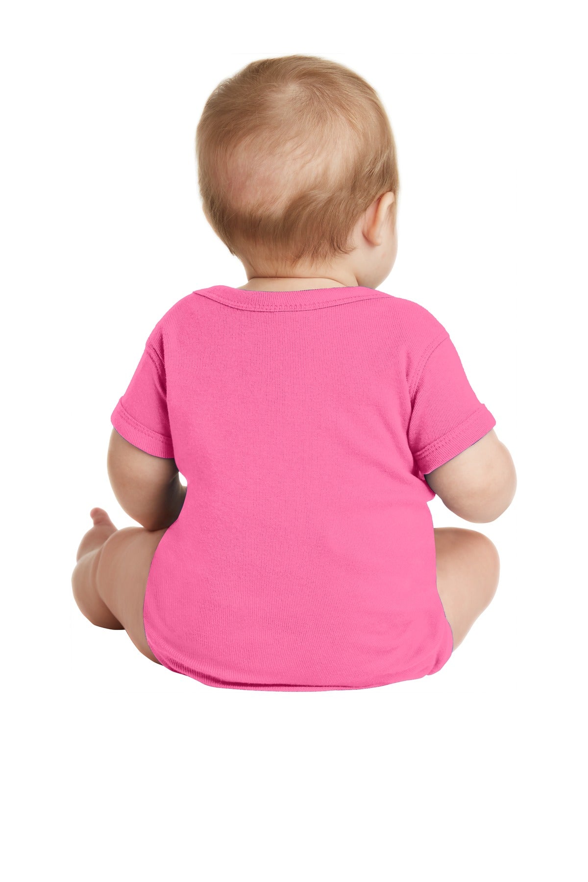 Rabbit Skins Infant Short Sleeve Baby Rib Bodysuit