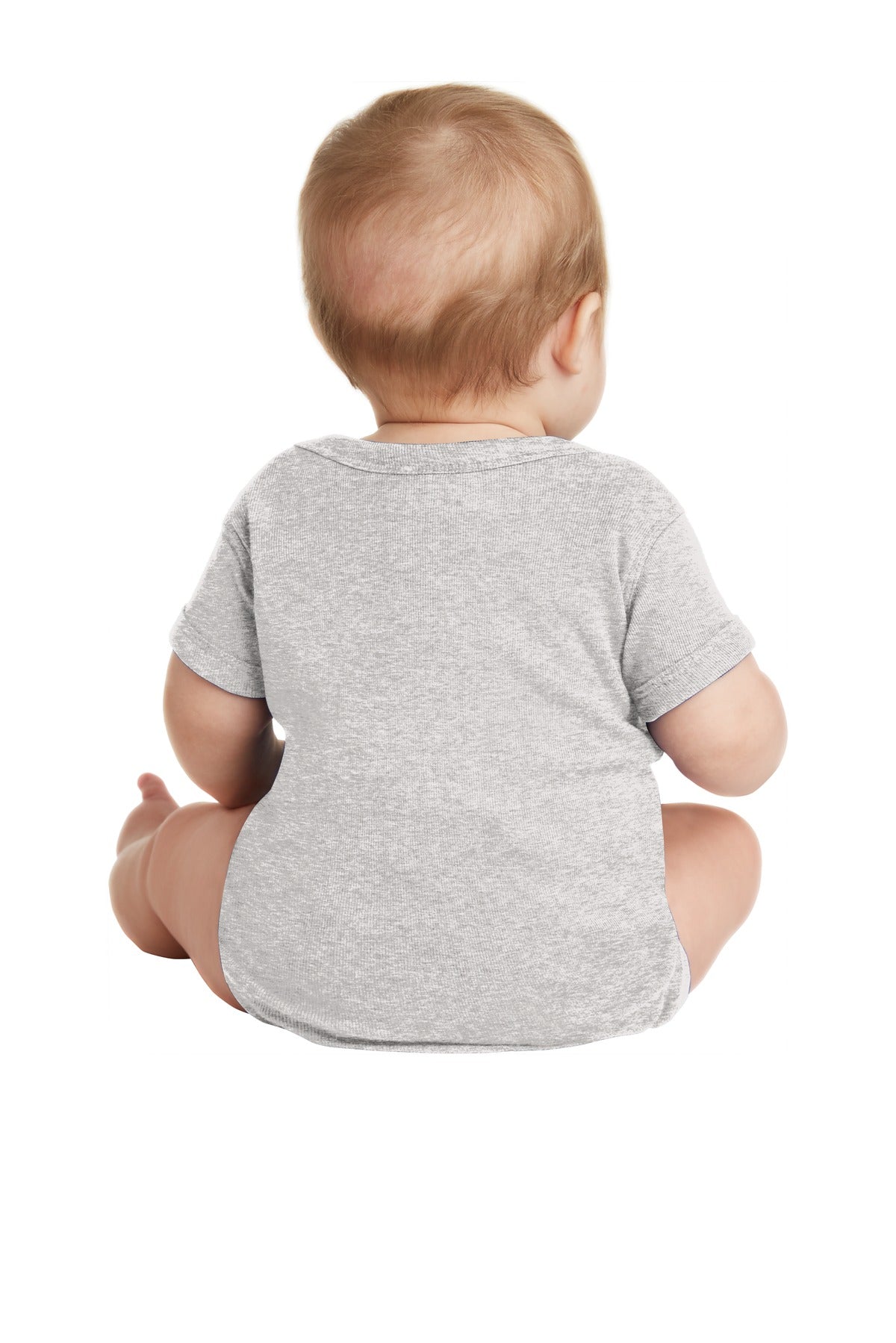 Rabbit Skins Infant Short Sleeve Baby Rib Bodysuit