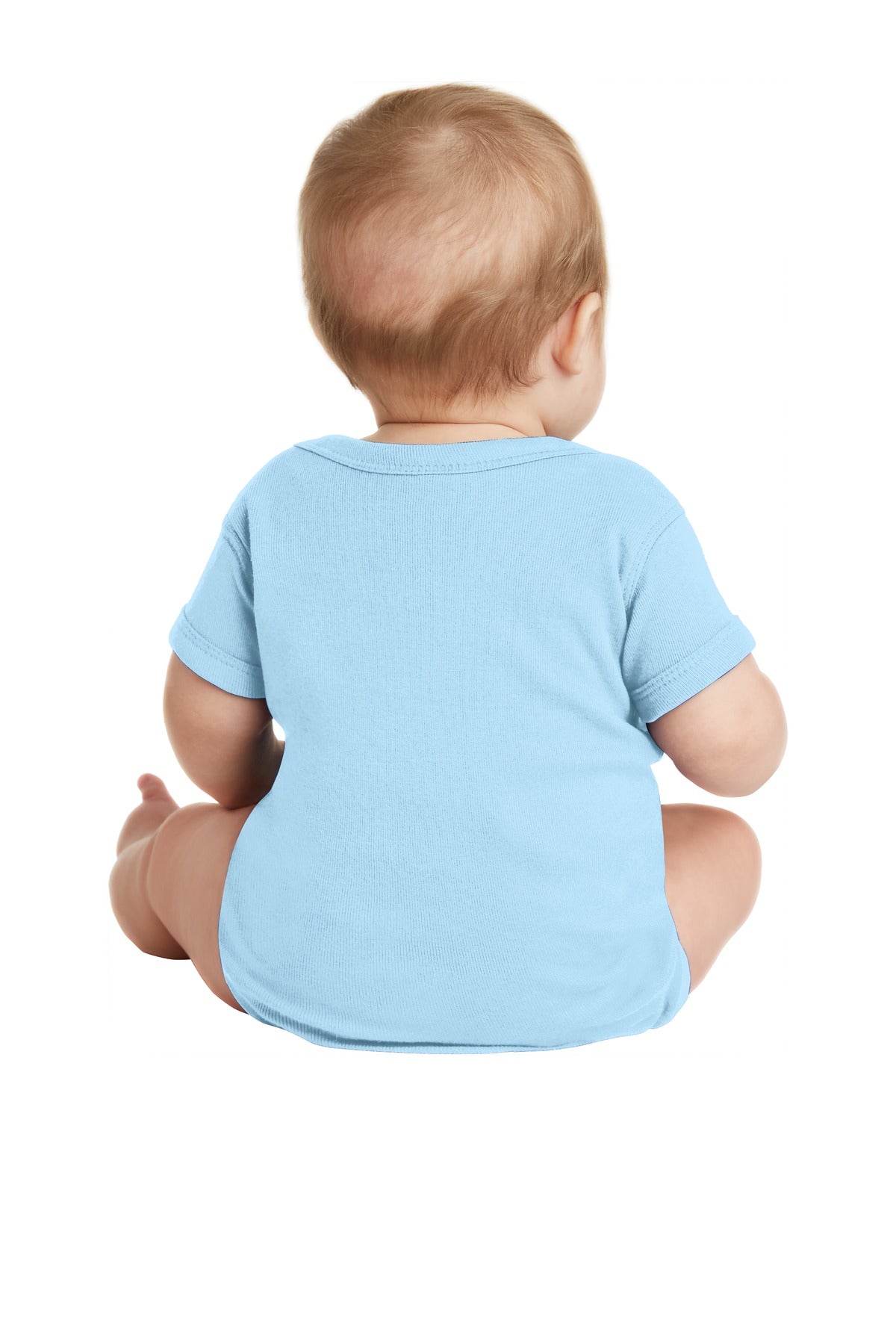 Rabbit Skins Infant Short Sleeve Baby Rib Bodysuit