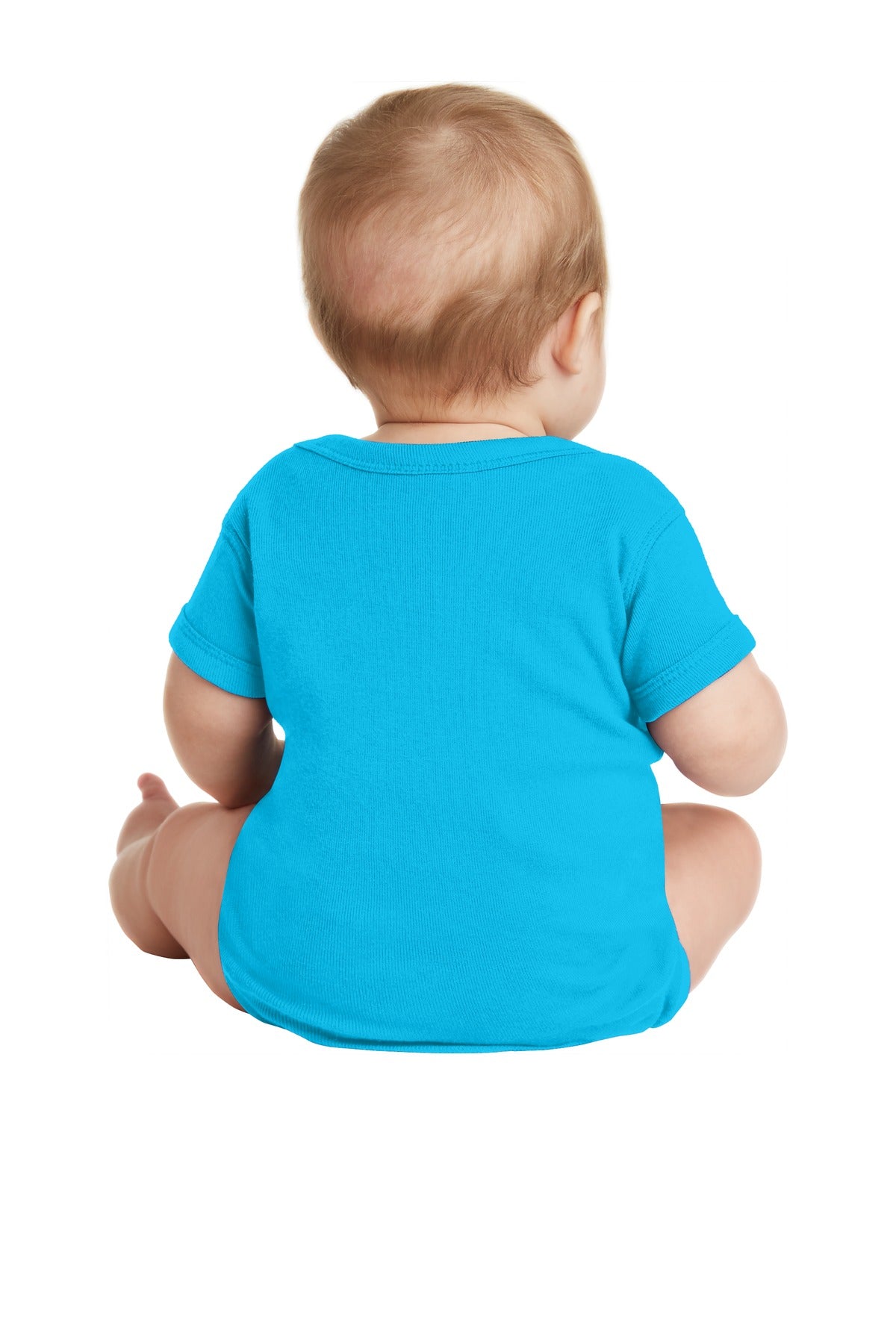 Rabbit Skins Infant Short Sleeve Baby Rib Bodysuit