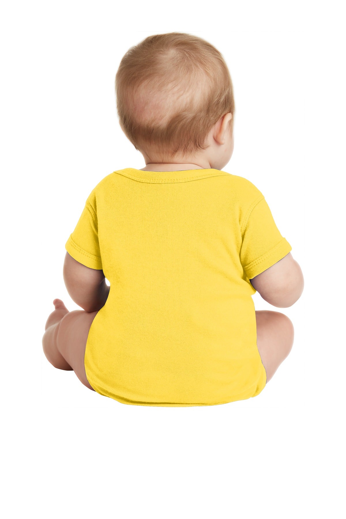 Rabbit Skins Infant Short Sleeve Baby Rib Bodysuit