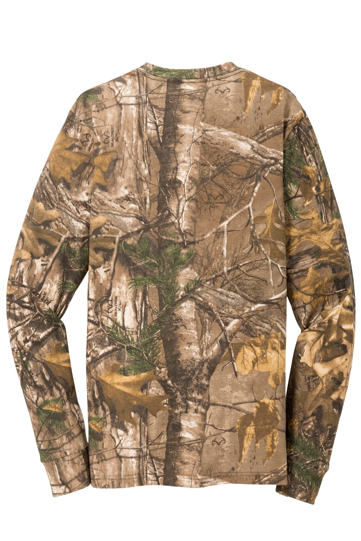 Russell Outdoors Realtree® Long Sleeve Explorer 100% Cotton T-Shirt with Pocket