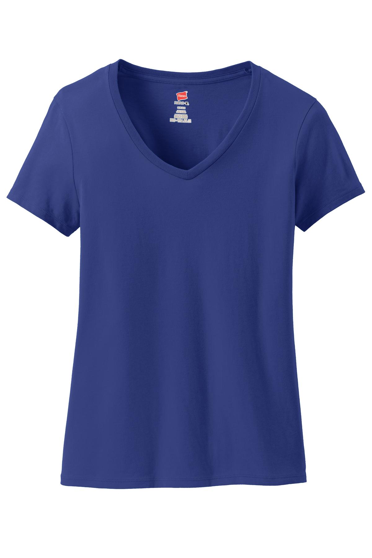 Hanes® Women's Perfect-T Cotton V-Neck T-Shirt