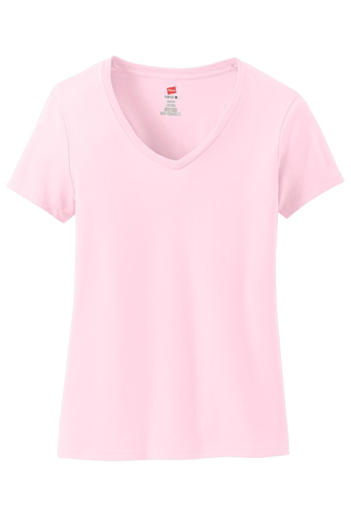 Hanes® Women's Perfect-T Cotton V-Neck T-Shirt