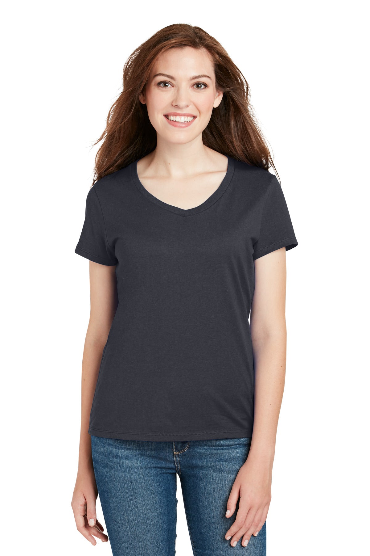 Hanes® Women's Perfect-T Cotton V-Neck T-Shirt