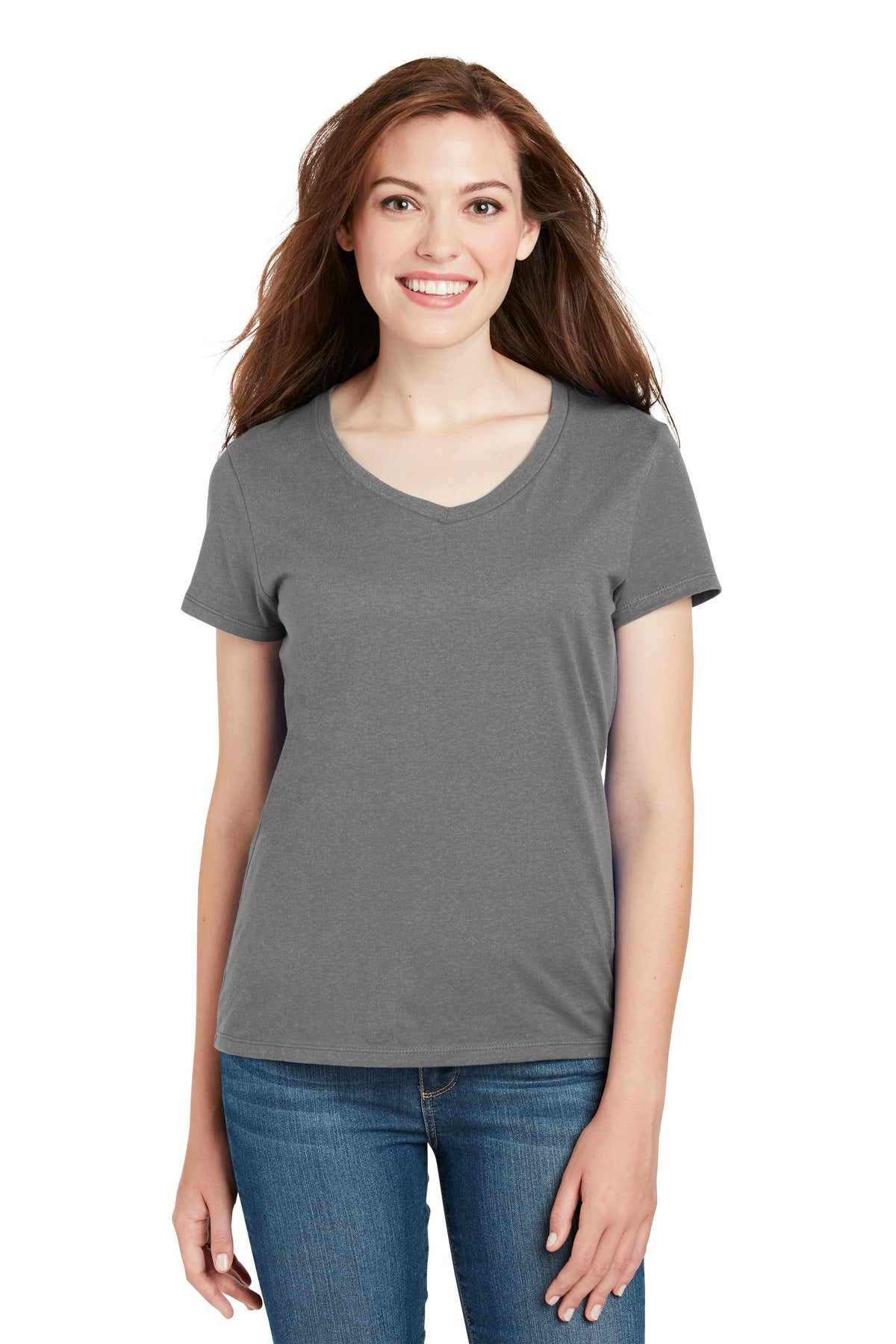 Hanes® Women's Perfect-T Cotton V-Neck T-Shirt